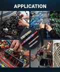 Application of All In One 485 Piece Solder Seal Wire Connector Kit with 300W Heat Gun 3 in 1 Wire Stripper in various wiring tasks