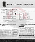 Instructions for Two Pack G3T R Remote Replacement For Genie Garage Door Opener With Auto Seek And Easy To Pair Rolling Code