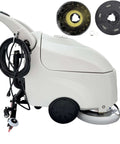 Heavy Duty Industrial Corded Floor Scrubber Workhorse With 16.3 Inch Brush And 1750 Square Meters Per Hour Cleaning Dual 31 Liter And 23 Liter Tanks Ideal For Airports Factories And Warehouses 110V Commercial Cleaning Machine side view