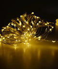 USB Powered LED Fairy Lights With 50 LEDs On 16 Ft Silver Wire Waterproof Starry String Lights For Bedroom Patio Garden Party Wedding Indoor Outdoor Decor Flexible Durable Cozy Vibes Easy Plug In glowing in dark room