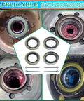 Trailer Axle Hub Grease Seal Kit 4 Pack With Cotter Pins 2.25 Inch ID 3.376 Inch OD Fits 5200-7000 Lb EZ-Lube D42 Spindles