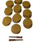 Mini 1 Inch Detail Sanding Mop Bits For Rotary Tools Flexible Wood And Metal Sanding Attachments 1 Inch Circle Discs and Mandrels