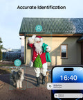 Wireless Video Doorbell With No Subscription Fees, 2K HD Live View, person and dog detected, notification on smartphone