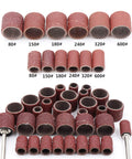 Pro Grade Sanding Drum And Sleeve Set Kit With 574 Pieces 540 Sanding Bands And Sleeves 30 Drum Mandrels 80 to 600 Grits