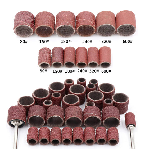 Pro Grade Sanding Drum And Sleeve Set Kit With 574 Pieces 540 Sanding Bands And Sleeves 30 Drum Mandrels 80 to 600 Grits