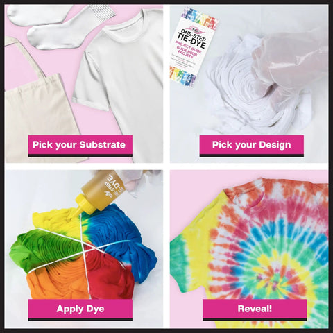 One Step Tie Dye Kit For Big Groups With 14 Vibrant Colors And 18 Pre Filled Bottles Easy Cleanup Tools, tie-dying demonstration steps