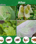 Before and after using Ultra Fine Garden Netting 10x50ft Insect Barrier for Raised Beds And Crops, Mosquito And Bird Protection
