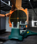 Matrix Adjustable Ambidextrous Rifle And Pistol Shooting Rest For Range And Precision Shooting shown near target