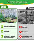 Outdoor Metal Trellis For Climbing Plants Beefy Heavy Duty Rustproof Garden Trellis 60 Inch Tall Sturdy Plant Support comparison image