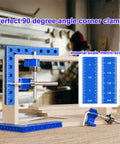 4 Piece 5.5 Inch Aluminum 90 Degree Corner Clamps For Woodworking Pro Grade CNC Machined Right Angle Clamps on wood frame