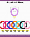 32Pcs 8 Colors 25mm 1 Inch Round Spring O Rings Assortment Kit With Carbon Steel Buckles Snap Hooks Keyring Rings for crafts