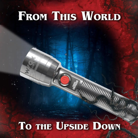 Stranger Things Demogorgon Hunting LED Flashlight Limited Edition Vintage Collectors Edition Batteries Included Two D Cell Batteries Long Lasting Light Up To 80 Hours.