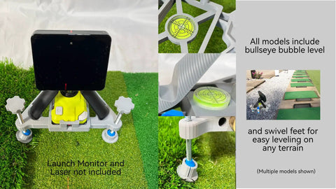 Leveling And Alignment Stand For R10 Launch Monitor Compatible With Ryobi ELL1501 Line Pointer Ball Alignment Tool