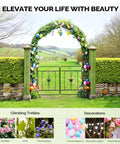 Sturdy Garden Arbor Arch For Weddings And Parties, Heavy Duty Steel Trellis For Climbing Plants, Outdoor Pergola Decor