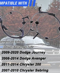 Front Abs Wheel Speed Sensor Pair Fits 2009 To 2020 Dodge Journey Chrysler 200 Avenger shown with vehicle background.
