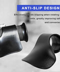 Universal Motorcycle Cruise Control Assist And Throttle Stabilizer Handlebar Wrist Grip with anti-slip design detail.