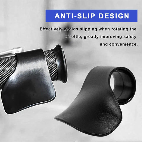 Universal Motorcycle Cruise Control Assist And Throttle Stabilizer Handlebar Wrist Grip with anti-slip design detail.