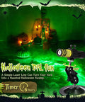 Green Laser Halloween Generator With Timer For Spooky Party Lighting And Fog Effects, Projects Bright Creepy Beams Across Marsh Fog To Create Epic Atmosphere And Endless Halloween Fun. 360° adjustable projector with timer