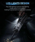 Powerful Cordless Handheld Vacuum Cleaner With 18000Pa Suction Two In One Car And Home Portable Vacuum in car with LED light