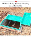 Composite Resin Manhole Cover For Outdoors Heavy Duty Sump Pump Access Lid With Low Profile Landscape Friendly Design