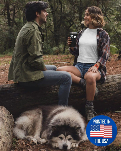 Couple outdoors with Funny Ocean Rowing Tumbler Gift For Husband With A Sport Lover Joke Insulated Stainless Steel Cup 20 Oz