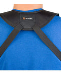 Deluxe Saxophone Harness With Metal Trigger Snap For Easy Quick Release Large A306M Black Comfy Shoulder Support That Distributes Weight For Neck Relief And Smooth Front Webbing Slide, back view