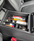 Center Console Tray Organizer For 2022 Through 2024 Hyundai Tucson Limited And Hybrid SEL with small items inside