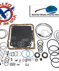 Heavy Duty Transmission Rebuild Kit For 4L60E 1997-2003 With 3-4 Power Pack Module showing gaskets, seals, and rings