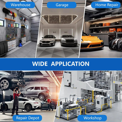 Various applications of Solid 12 Ton Heavy Duty Hydraulic H Frame Shop Press With Adjustable Table Steel Frame And Plates in garage and workshop.