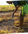 Gardener using Steel Garden Fork Replacement Head Tines for Soil Turning and Manure Duty in a field