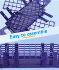 5 Pack Plastic Test Tube Rack With 40 Holes Detachable 20mm Large Centrifuge Tube Rack Durable PP Lab Organizer