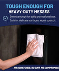 Person using Lint Free Microfiber Cloths 12 Pack 12x12 Go To Auto Detailing Glass Windows Screens And Home Cleaning Heavy Duty Rags Washable