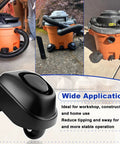 2 Pack 12388 foot caster and 12293 caster wheel kit for 6, 9, 12, 16 gallon wet dry vacuums with plate casters on Ridgid WD series
