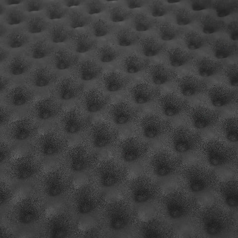 Close-up of Pro Level Acoustic Foam Tiles For Car Sound Deadening And Studio Noise Reduction, high density texture.