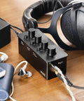 SK01 Portable Headphone Amplifier With Built In EQ And Preamp Bass Midrange Treble Tone Control And Loudness Class A Analog Amp