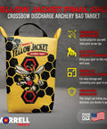 Yellow Jacket Rugged Weather Resistant Archery Discharge Target Bag Two Pack For Crossbow And Compound Bow With Carry Handle