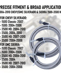 Ultimate Stainless Steel Fuel Line Kit Replaces Chevy And Gmc 819-846 Braided Hose Set For Quick Swap Fixing Rust Leaks And Ensuring Rock Solid Engine Performance Under Squeeze., stainless braided fuel lines for 2004-2010 Chevy GMC Silverado Sierra