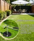 Heavy Duty 12 Inch Galvanized Landscape Stakes With Gasket Caps, 50 Sets Spiral Garden Spikes Kit For Securing Weed Barrier Fabric, Artificial Turf, Landscape Edging, Tents And More in use on artificial grass.