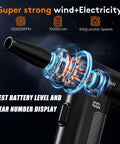 Electric Air Duster For Keyboard Cleaning With 150000 RPM And 10000mAh Battery LED Indicator Wireless Rechargeable Duster