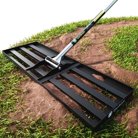 Heavy Duty Lawn Leveling Rake 30 Inch By 10 Inch, Steel Yard Leveler Tool for soil and top dressing on grass and soil