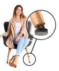 16 Pack Screw On Chair Levelers With Swivel Felt Sliders For Angled Or Straight Furniture Legs 1 Inch Round Floor Protectors