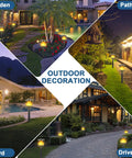 Solar Tiki Torches With Flickering Flame Outdoor Solar Lights Waterproof Auto On Off Solar Powered Decorative Lighting For Garden Yard Landscape Patio Driveway Walkway Pathway.