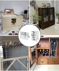 1 Inch Spring Loaded Hinges 10 Pack Self Closing Two Way Hardware For Furniture Boxes Cabinets With Screws Durable Iron Construction Rust Resistant Easy Install And Smooth Operation pictured on cabinets and boxes