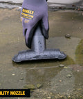 9 Gallon Wet Dry Shop Vacuum With 5 Peak HP Motor, Poly Can, Rubberized Casters tool being used to clean wet surface outdoors