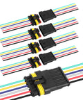 6 Pin Waterproof Electrical Wire Connector Male And Female Quick Disconnect Plug Socket for diverse automotive and marine applications