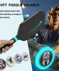 Counterbalance Pickleball Paddle Cap Coins 5g 10g 15g Set featuring handle, coins, and player in action for balance control.