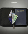 Open RFID Blocking Passport Holder And Travel Wallet Zippered Compact Organizer For Men And Women Fits Passport Cards