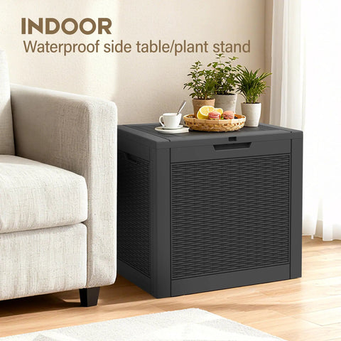 All Season Badass Waterproof Deck Box For Patio Organization 35 Gallon Capacity Heavy Storage Chest Keeps Cushions Pool Toys And Yard Gear Dry When It Rains