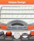 Heavy Duty Grade 8 Bolts And Nuts Set With Case, SAE Hex Bolts And Washers, compartment case showing labeled slots