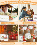25 Pack White Gift Bags With Handles, 8 x 4.25 x 10.5 Inch Kraft Paper Gift Bags Used in Weddings, Parties, and Events